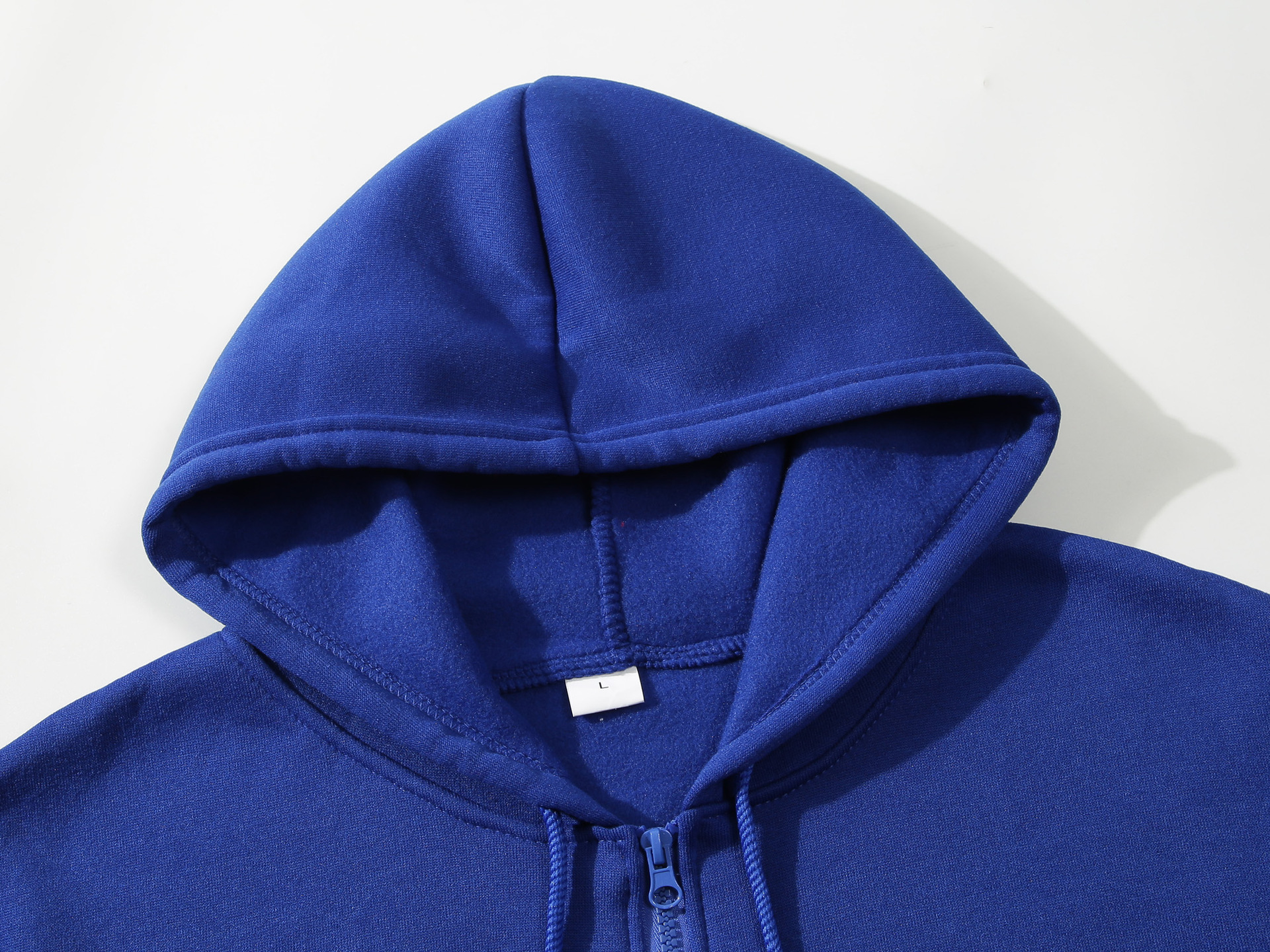 Cardigan Hoodie Solid-color Hooded Fleece Top