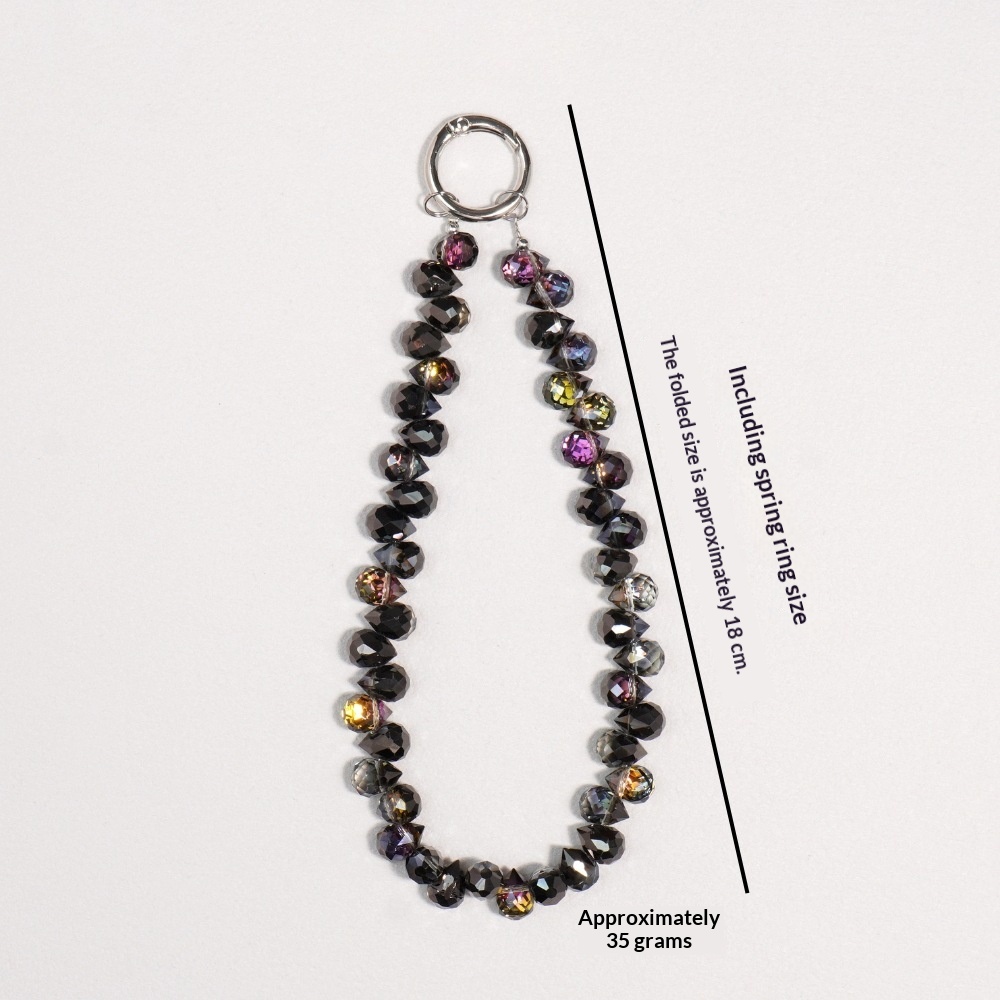 Affordable Luxury Dazzling Crystal Phone Charm Wrist Lanyard Beaded Chain Bag Pendant Keychain