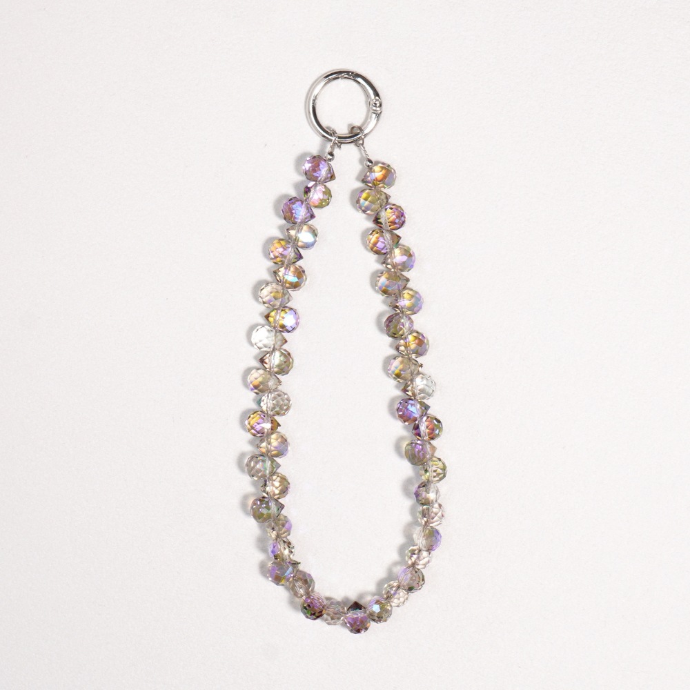 Affordable Luxury Dazzling Crystal Phone Charm Wrist Lanyard Beaded Chain Bag Pendant Keychain