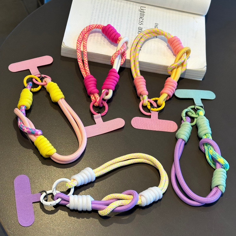 Keychain Anti-loss Dopamine Braided Phone Strap New Style