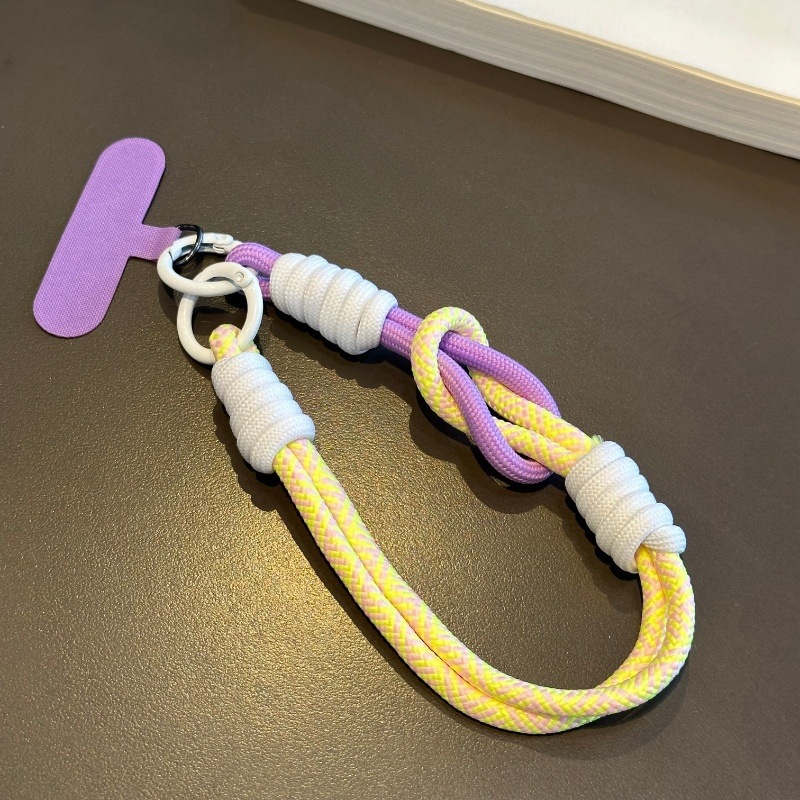 Keychain Anti-loss Dopamine Braided Phone Strap New Style