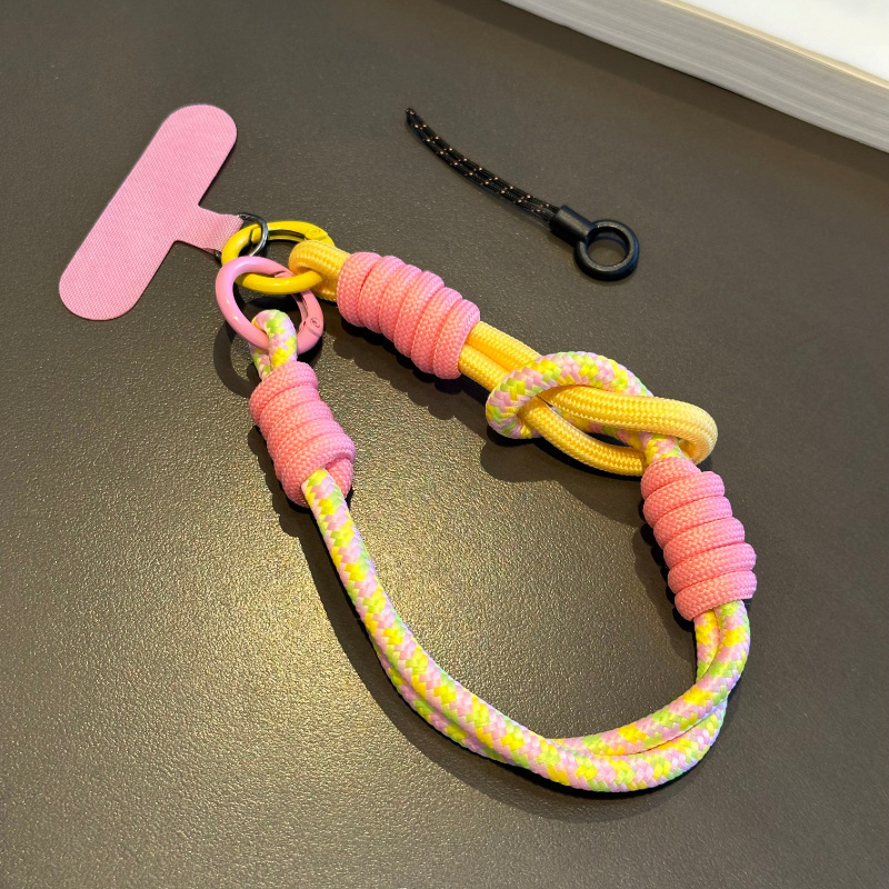 Keychain Anti-loss Dopamine Braided Phone Strap New Style