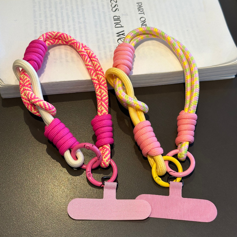 Keychain Anti-loss Dopamine Braided Phone Strap New Style