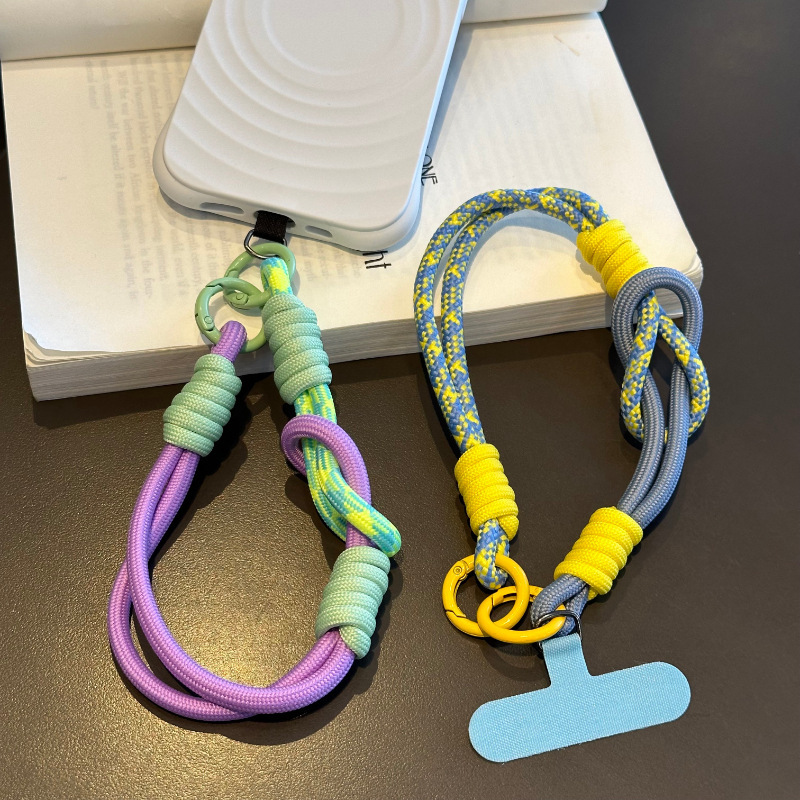 Keychain Anti-loss Dopamine Braided Phone Strap New Style