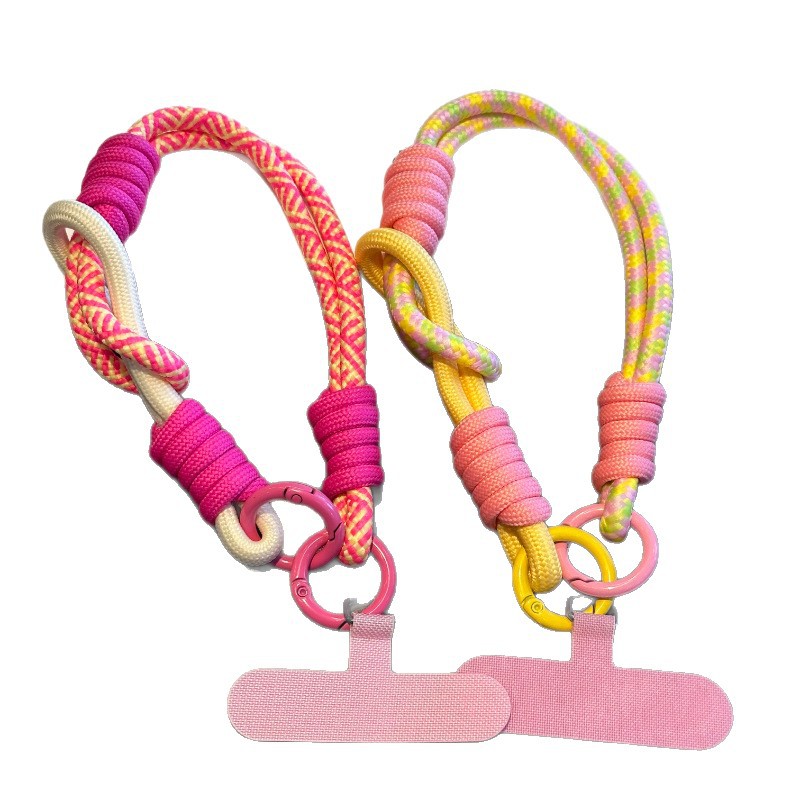 Keychain Anti-loss Dopamine Braided Phone Strap New Style