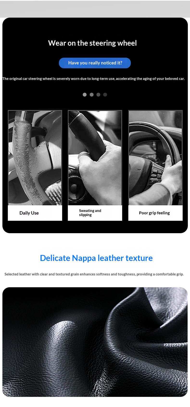 Suitable For The CS75 PLUS IDD Smart Electric Hand-Stitched Steering Wheel Cover