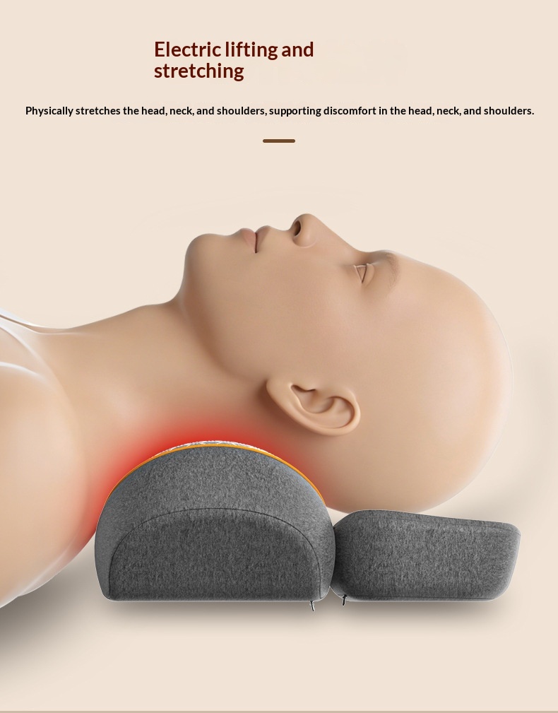 Smart Heated Vibration Waist And Neck Support Pillow Massager