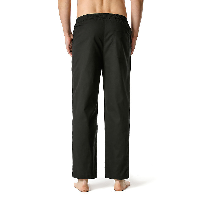 Non-stretch Cotton-linen Casual Regular-length Capri Pants For European And American Youth